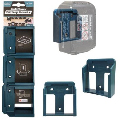 Diverse Verläge Akkuhalter - Blau für Makita 18V - Zubehör Diverse Verläge Akkuhalter - Blau für Makita 18V - Zubehör