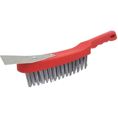 Magni, Schleifmittel, Universal-Handdrahtbürste Stahldraht glatt Kunstst.-Körper m.Schaber 290 x 15 mm FORTIS Magni, Schleifmittel, Universal-Handdrahtbürste Stahldraht glatt Kunstst.-Körper m.Schaber 290 x 15 mm FORTIS