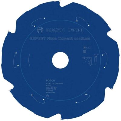 Bosch Professional Zubehör, Sägeblatt, 2608902202 EXPERT cirkelzaagblad - 216 x 30 x 6T - vezelcementplaten Bosch Professional Zubehör, Sägeblatt, 2608902202 EXPERT cirkelzaagblad - 216 x 30 x 6T - vezelcementplaten