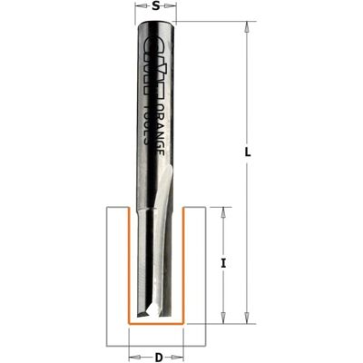 CMT, Fräser, 911.070.11 7 mm Nutenfräser mit 2 Zylinderschäften 8 mm CMT, Fräser, 911.070.11 7 mm Nutenfräser mit 2 Zylinderschäften 8 mm