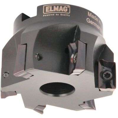 Elmag, Fräser, - Eckfräser 90° DM 100mm 8-Schneiden, Aufnahme 32mm, ohne Wendeplatten (APKT,APHX) Elmag, Fräser, - Eckfräser 90° DM 100mm 8-Schneiden, Aufnahme 32mm, ohne Wendeplatten (APKT,APHX)