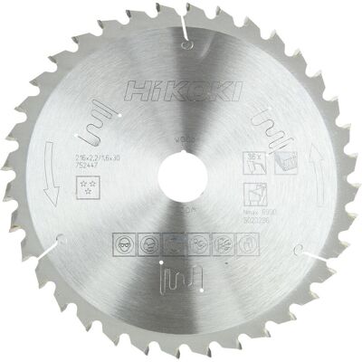 Hikoki 216x30mm Kreissägeblatt 36Z - Holzschneiden Werkzeug Hikoki 216x30mm Kreissägeblatt 36Z - Holzschneiden Werkzeug