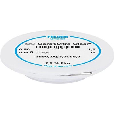 Felder Lottechnik Ultra Clear, 1 m Klappspule. 0.5 mm (Lötspulenkit), Lötgerät Zubehör, Transparent Felder Lottechnik Ultra Clear, 1 m Klappspule. 0.5 mm (Lötspulenkit), Lötgerät Zubehör, Transparent
