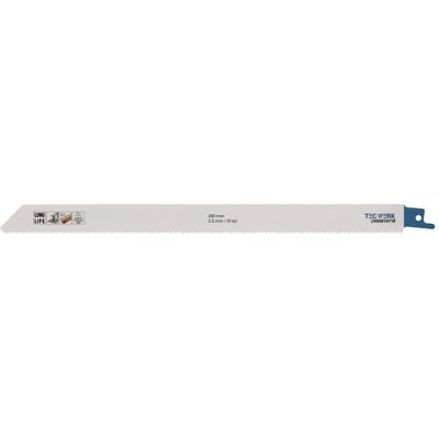 Tecwerk, Sägeblatt, Säbelsägeblatt Länge 280 mm Breite 19 mm Zahnteilung TPI 10 2,5 mm gefräst, geschränkt Tecwerk, Sägeblatt, Säbelsägeblatt Länge 280 mm Breite 19 mm Zahnteilung TPI 10 2,5 mm gefräst, geschränkt