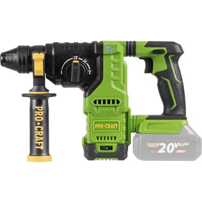 Procraft, Bohrmaschine + Akkuschrauber, PHA30bb Akku Bohrhammer 20 V 2,8 J SDS plus Brushless + 2x Akku 2,0 Ah + Ladegerät (Bohrhammer) Procraft, Bohrmaschine + Akkuschrauber, PHA30bb Akku Bohrhammer 20 V 2,8 J SDS plus Brushless + 2x Akku 2,0 Ah + Ladegerät (Bohrhammer)