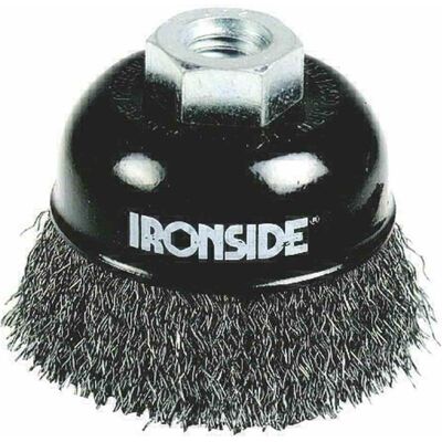 Ironside, Schleifmittel, Topfbürste 65 mm M14 gewellt für Winkelschleifer, 1 Stück, 243008 Ironside, Schleifmittel, Topfbürste 65 mm M14 gewellt für Winkelschleifer, 1 Stück, 243008