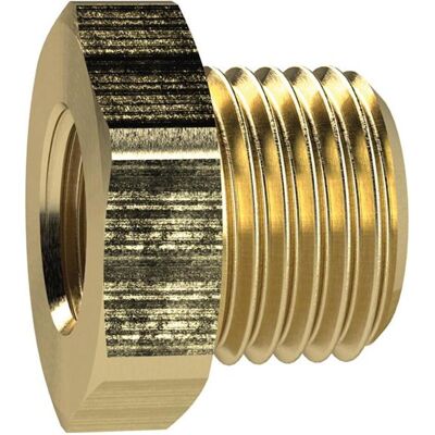 Riegler Messing Reduzierstück G3/8 auf G1/4 - Rohrverbinder Riegler Messing Reduzierstück G3/8 auf G1/4 - Rohrverbinder