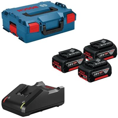 Bosch Professional, Werkzeugakku + Ladegerät, GAL18V-40 (18 V) Bosch Professional, Werkzeugakku + Ladegerät, GAL18V-40 (18 V)