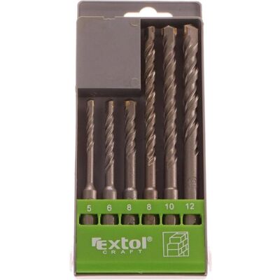 Extol, Bohrereinsatz, SDS PLUS Hammerbohrer für Beton, 6 Stück, ø5-6-8x110mm, ø8-10-12x160mm (10 Millimeter, 12 Millimeter, 5 Millimeter, 6 Millimeter, 8 Millimeter) Extol, Bohrereinsatz, SDS PLUS Hammerbohrer für Beton, 6 Stück, ø5-6-8x110mm, ø8-10-12x160mm (10 Millimeter, 12 Millimeter, 5 Millimeter, 6 Millimeter, 8 Millimeter)
