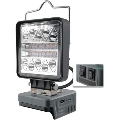 Lakuda, Arbeitsleuchte, LED-Spotscheinwerfer 800-1800 Lumen für BOSCH ProCore 18V Batterie (800 lm) Lakuda, Arbeitsleuchte, LED-Spotscheinwerfer 800-1800 Lumen für BOSCH ProCore 18V Batterie (800 lm)
