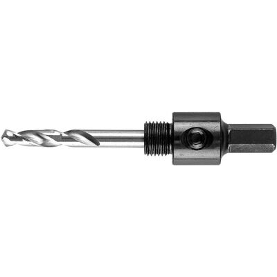 Graphite, Lochsäge, Adapter mit Vorbohrer für Bi-Metall-Lochsägen 14-30 mm, Hex Graphite, Lochsäge, Adapter mit Vorbohrer für Bi-Metall-Lochsägen 14-30 mm, Hex