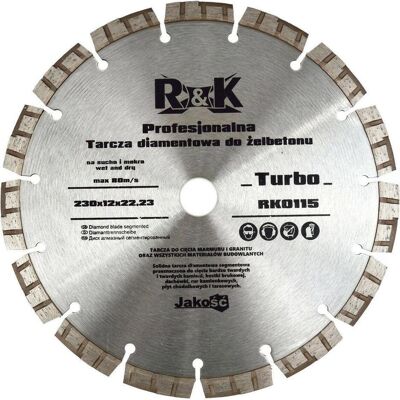 GEKO, Sägeblatt, Kaltgepresste Diamanttrennscheibe 230x12x22,23mm GEKO, Sägeblatt, Kaltgepresste Diamanttrennscheibe 230x12x22,23mm