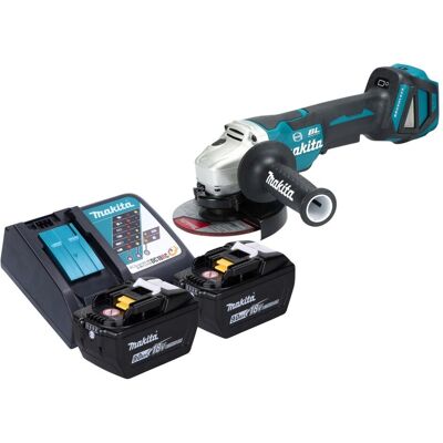 Makita, Winkelschleifer, DGA 517 Z Akku Winkelschleifer 18 V 125 mm Brushless + 2x Akku 9,0 Ah + Ladegerät (125 mm) Makita, Winkelschleifer, DGA 517 Z Akku Winkelschleifer 18 V 125 mm Brushless + 2x Akku 9,0 Ah + Ladegerät (125 mm)