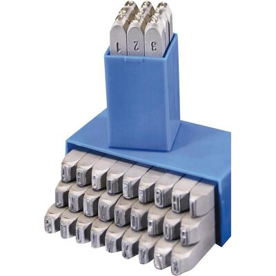 Dönges, Stanzwerkzeug, Handschlagstempelsatz spitz, 27-teilig, A - Z, Schrifthöhe 10 mm Dönges, Stanzwerkzeug, Handschlagstempelsatz spitz, 27-teilig, A - Z, Schrifthöhe 10 mm