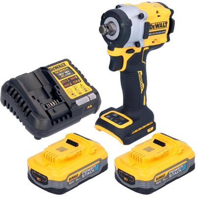 DeWalt, Bohrmaschine + Akkuschrauber, DCF 921 H2 Akku Schlagschrauber 18 V 400 Nm 1/2" Brushless + 2x Powerstack Akku 5,0 Ah + (Schlagschrauber) DeWalt, Bohrmaschine + Akkuschrauber, DCF 921 H2 Akku Schlagschrauber 18 V 400 Nm 1/2" Brushless + 2x Powerstack Akku 5,0 Ah + (Schlagschrauber)