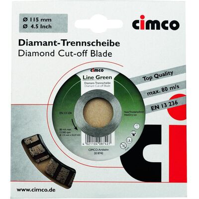 Cimco, Sägeblatt, Diamant-Trennscheibe Basalt Bordstein Durchmesser 150 Cimco, Sägeblatt, Diamant-Trennscheibe Basalt Bordstein Durchmesser 150