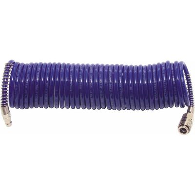 Elmag, Zubehör Druckluftwerkzeug, Spiralschlauch Set PA Rilsan 10m mit Kupplung und Tülle 6x8mm Elmag, Zubehör Druckluftwerkzeug, Spiralschlauch Set PA Rilsan 10m mit Kupplung und Tülle 6x8mm