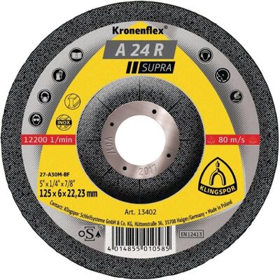 Klingspor Stahltrennscheibe Bent 125mm - Stahlbearbeitung Klingspor Stahltrennscheibe Bent 125mm - Stahlbearbeitung