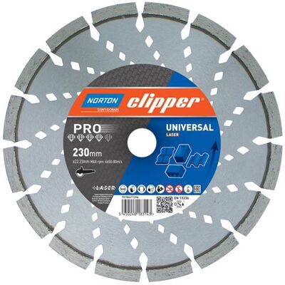 Symantec Norton Clipper, Sägeblatt, Diamantscheibe Pro Universal Laser Ø 180x30 mm Symantec Norton Clipper, Sägeblatt, Diamantscheibe Pro Universal Laser Ø 180x30 mm