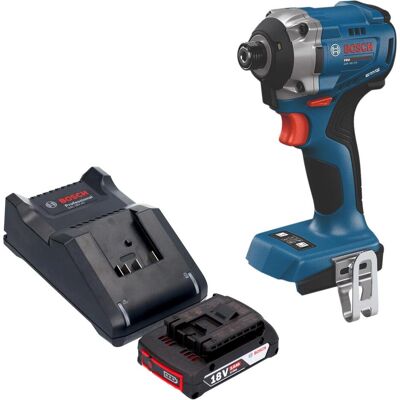 Professional, Bohrmaschine + Akkuschrauber, Bosch GDR 18V-215 Professional Akku Drehschlagschrauber 18 V 215 Nm 1/4" Brushless + 1x Akku 2,0 Ah (Schlagschrauber) Professional, Bohrmaschine + Akkuschrauber, Bosch GDR 18V-215 Professional Akku Drehschlagschrauber 18 V 215 Nm 1/4" Brushless + 1x Akku 2,0 Ah (Schlagschrauber)