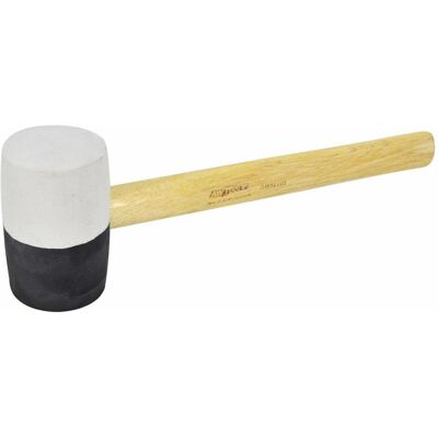 Awtools, Hammer, Gummi -Hammer FI = 44 mm, 259 mm, 230 g Welle Holz schwarzer Linie (230 g) Awtools, Hammer, Gummi -Hammer FI = 44 mm, 259 mm, 230 g Welle Holz schwarzer Linie (230 g)