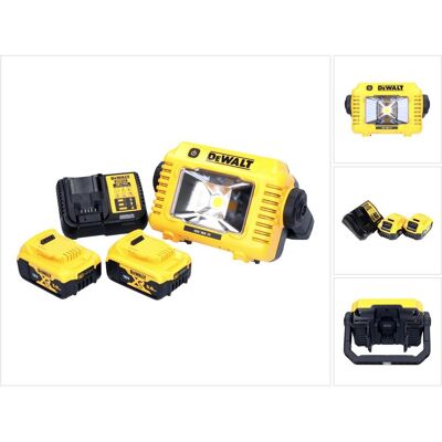 DeWalt, Arbeitsleuchte, DCL 077 P2 Akku LED Arbeitsstrahler 12 V 18 V 2000 lm IP54 + 2x Akku 5,0 Ah + Ladegerät (2000 lm) DeWalt, Arbeitsleuchte, DCL 077 P2 Akku LED Arbeitsstrahler 12 V 18 V 2000 lm IP54 + 2x Akku 5,0 Ah + Ladegerät (2000 lm)