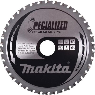 Makita, Sägeblatt, SPECIALIZED Sägeb.185x30x38Z Makita, Sägeblatt, SPECIALIZED Sägeb.185x30x38Z