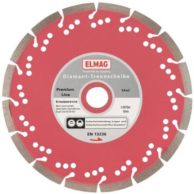 Elmag, Sägeblatt, - Diamantscheibe 500 mm PREMIUM LINE - UNI Bohrung: 25,4 mm Elmag, Sägeblatt, - Diamantscheibe 500 mm PREMIUM LINE - UNI Bohrung: 25,4 mm