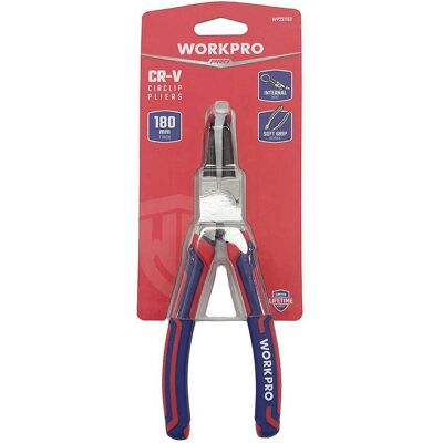 Workpro, Zange, Sicherungsringzange Gebogen Innen (180 mm) Workpro, Zange, Sicherungsringzange Gebogen Innen (180 mm)