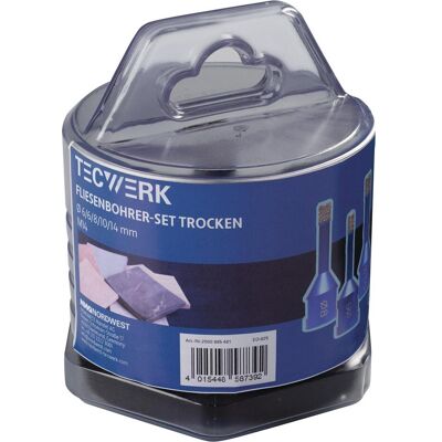 Tecwerk, Lochsäge, Diamant-Fliesenbohrer SET SANITÄR Tecwerk, Lochsäge, Diamant-Fliesenbohrer SET SANITÄR