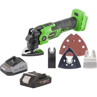Procraft, Multifunktionswerkzeug, PMT22bb Akku Multifunktionswerkzeug 20 V Brushless + 1x Akku 2,0 Ah + Ladegerät (Multifunktionswerkzeug) Procraft, Multifunktionswerkzeug, PMT22bb Akku Multifunktionswerkzeug 20 V Brushless + 1x Akku 2,0 Ah + Ladegerät (Multifunktionswerkzeug)