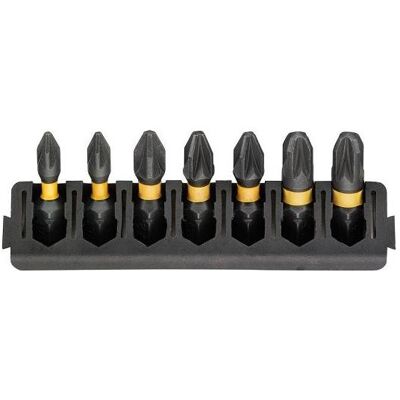DeWalt, Bits, 7pc 25mm Pozi Mix Bar Flextorq DeWalt, Bits, 7pc 25mm Pozi Mix Bar Flextorq