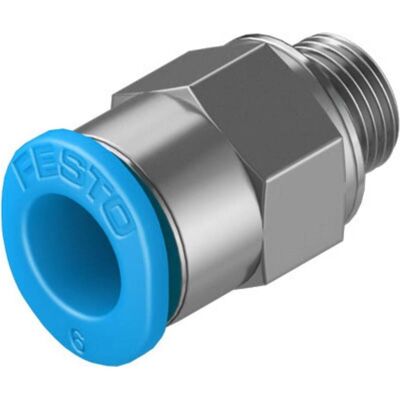 Festo, Rohrverbindungstechnik, Push-in Fitting, Male M6, 6mm (Rohrverschraubung) Festo, Rohrverbindungstechnik, Push-in Fitting, Male M6, 6mm (Rohrverschraubung)
