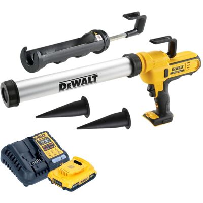 DeWalt, Kartuschenpistole + Fettpresse, DCE 581 D1K Akku Kartuschenpistole 18 V 310 ml + 1x Akku 2,0 Ah + Ladegerät + Koffer (Kartuschenpistole) DeWalt, Kartuschenpistole + Fettpresse, DCE 581 D1K Akku Kartuschenpistole 18 V 310 ml + 1x Akku 2,0 Ah + Ladegerät + Koffer (Kartuschenpistole)
