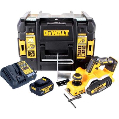DeWalt, Hobelmaschine, DCP 580 M1 Akku Hobel 18V 82mm + 1x Akku 4,0Ah + Ladegerät + TSTAK DeWalt, Hobelmaschine, DCP 580 M1 Akku Hobel 18V 82mm + 1x Akku 4,0Ah + Ladegerät + TSTAK