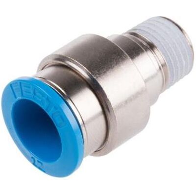 Festo, Zubehör Befestigungstechnik, Male Connector, R1/4 to 12mm Tube Festo, Zubehör Befestigungstechnik, Male Connector, R1/4 to 12mm Tube