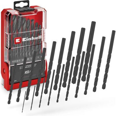 Einhell, Bohrereinsatz, Rundschaft inkl. Aufbewahrungskassette) (1, 1,5, 10 mm, 2, 2,5, 3, 3,5, 4, 4,5, 5, 5,5, 6, 6,5, 7, 7,5, 8, 8,5, 9, 9,5) Einhell, Bohrereinsatz, Rundschaft inkl. Aufbewahrungskassette) (1, 1,5, 10 mm, 2, 2,5, 3, 3,5, 4, 4,5, 5, 5,5, 6, 6,5, 7, 7,5, 8, 8,5, 9, 9,5)