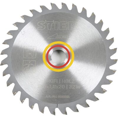 Stier, Sägeblatt, Profi Kreissägeblatt Holz 160x1,8x20 32W 5° Spanwinkel Stier, Sägeblatt, Profi Kreissägeblatt Holz 160x1,8x20 32W 5° Spanwinkel