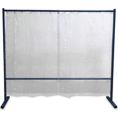 Elmag, Schweissgerät, Schweisserschutzwand 1-teilig mit Folienvorhang glasklar Elmag, Schweissgerät, Schweisserschutzwand 1-teilig mit Folienvorhang glasklar