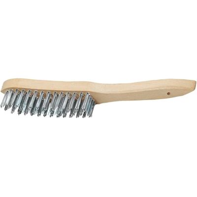 Tecwerk, Schleifmittel, Drahtbürste Länge 295 mm 0,35 mm Gussstahl 5-reihig Tecwerk, Schleifmittel, Drahtbürste Länge 295 mm 0,35 mm Gussstahl 5-reihig