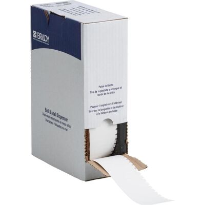 Brady, Etikettenrolle, BM-40-412, Polypropylen, Weiss, matt, 49.23 mm x 9.53 mm, nicht klebend, Grossrolle (5000 E.) Brady, Etikettenrolle, BM-40-412, Polypropylen, Weiss, matt, 49.23 mm x 9.53 mm, nicht klebend, Grossrolle (5000 E.)