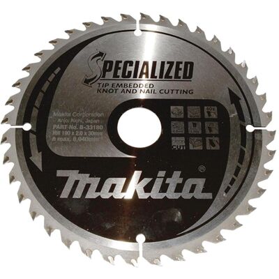 Makita, Sägeblatt, SPECIALIZED Sägeb.190x30x40Z Makita, Sägeblatt, SPECIALIZED Sägeb.190x30x40Z