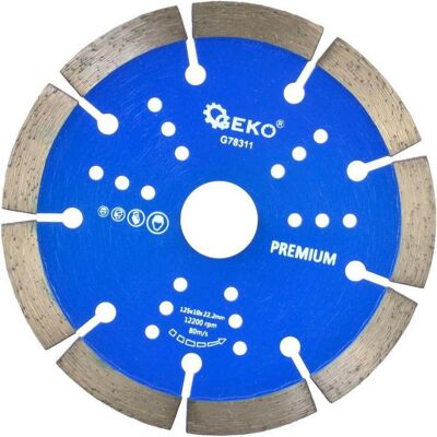GEKO, Sägeblatt, Diamant-Segmenttrennscheibe, 125x10x22mm GEKO, Sägeblatt, Diamant-Segmenttrennscheibe, 125x10x22mm
