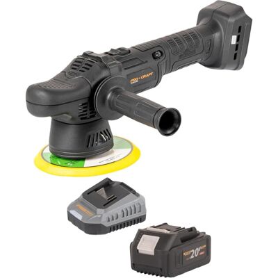 Procraft, Schleifmaschine + Poliermaschine, PM20bb Akku Poliermaschine 20 V 150 mm + 1x Akku 4,0 Ah + Ladegerät Procraft, Schleifmaschine + Poliermaschine, PM20bb Akku Poliermaschine 20 V 150 mm + 1x Akku 4,0 Ah + Ladegerät