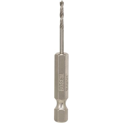 Bosch Professional Zubehör, Bohrereinsatz, Holzspiralbohrer mit 1/4-Zoll Sechskantschaft, 2 x 24 x 62 mm (2 mm) Bosch Professional Zubehör, Bohrereinsatz, Holzspiralbohrer mit 1/4-Zoll Sechskantschaft, 2 x 24 x 62 mm (2 mm)