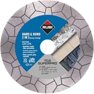 Rubi, Sägeblatt, Diamanttrennscheibe 115x22,2mm TGS SUPERPRO Rubi, Sägeblatt, Diamanttrennscheibe 115x22,2mm TGS SUPERPRO