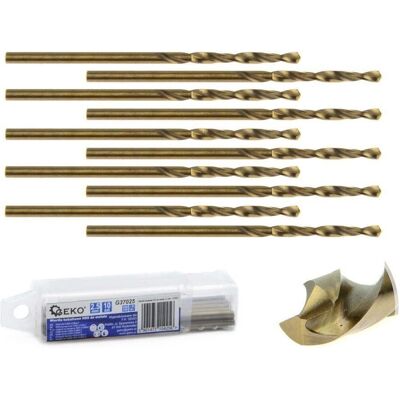 GEKO 9mm HSS Bohrereinsatz - 10er Pack für Metall GEKO 9mm HSS Bohrereinsatz - 10er Pack für Metall