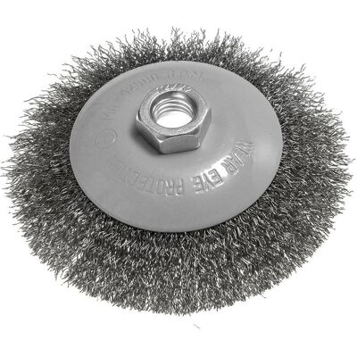 Graphite, Schleifmittel, Drahtbürste 115 mm, gewellter Draht, Stahl, M14 Graphite, Schleifmittel, Drahtbürste 115 mm, gewellter Draht, Stahl, M14