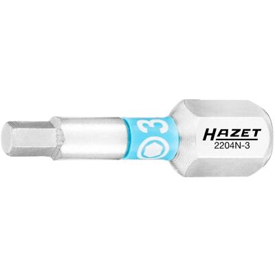 HAZET, Bits, Bit 2204N-3/3 ∙ Sechskant6,3 (1/4 Zoll) ∙ Innen Sechskant Profil ∙ 3 mm ∙ Anzahl Werkzeuge: 3… (Innensechskant) HAZET, Bits, Bit 2204N-3/3 ∙ Sechskant6,3 (1/4 Zoll) ∙ Innen Sechskant Profil ∙ 3 mm ∙ Anzahl Werkzeuge: 3… (Innensechskant)
