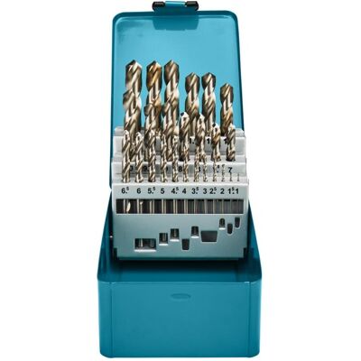 Makita, Bohrereinsatz, Zubehör D-54031 Metall-Bohrersatz 25-teilig 1-13mm (1-13mm) Makita, Bohrereinsatz, Zubehör D-54031 Metall-Bohrersatz 25-teilig 1-13mm (1-13mm)
